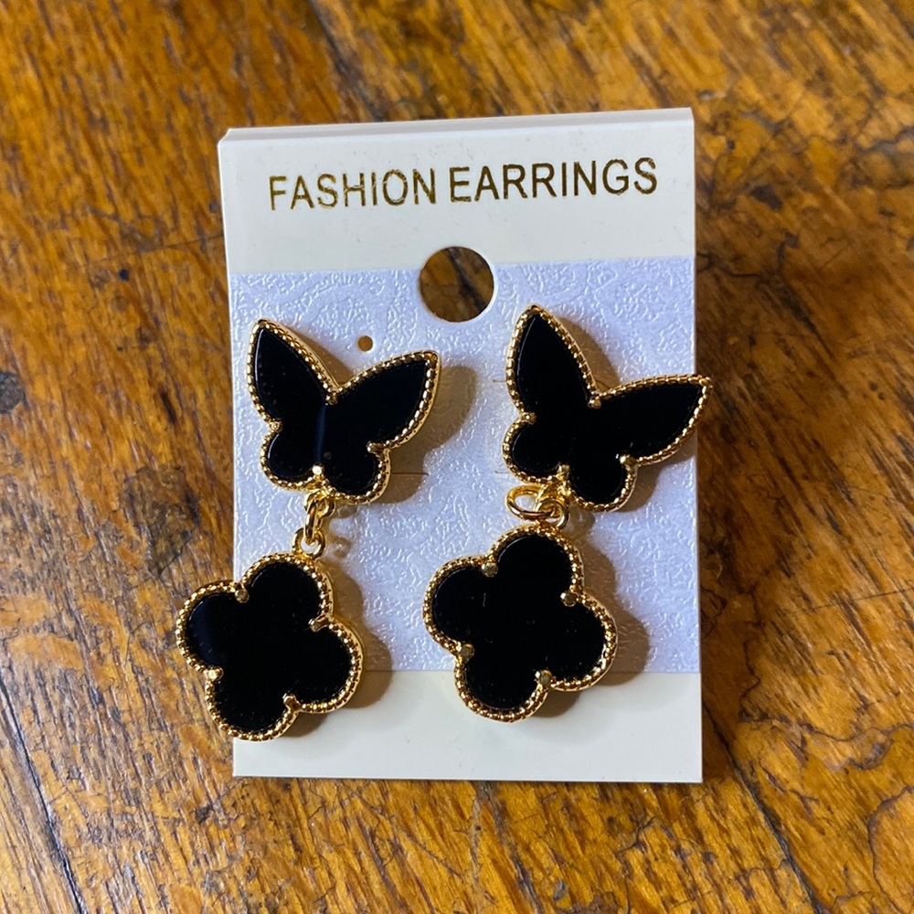 clover butterfly, fashion jewelry
